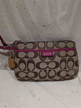 Coach Signature Wristlet